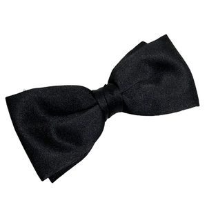 Vintage Jami Rust Resistant Black Clip On Bow Tie